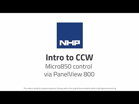 Intro to CCW: Micro850 control via PanelView 800