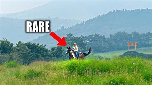 I met a real Japanese cowgirl in Japan