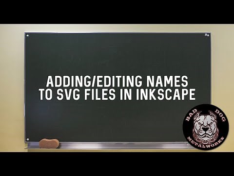 How to Add or Edit Names to SVG Files in Inkscape - Inkscape Video Tutorial