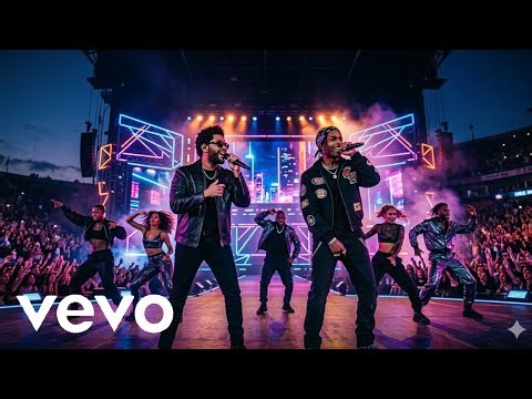 The weeknd ft Asap Rock - Neon Nights(Official Music Video)