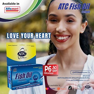 805 reactions · 30 shares | That’s why every capsule of Fish Oil matters. Omega-3 fatty acids fuel your heart, mind, and immunity—because essentials should never be optional. SHOP NOW‼️ TikTok: https://tinyurl.com/yx5f5tpp ATC Official Website: www.atchealthcare.com.ph Lazada: https://tinyurl.com/3mf2fcxk Shopee: www.shopee.ph/atchealthcare #20thAnniversary #ATCFishOil #ATCHealthcare #hearthealth #brainhealth #healthylifestyle #fishoil | ATC Fish Oil | Facebook
