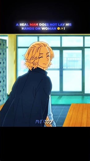 A REAL MAN DOES NOT LAY HIS HANDS 🙂✨ || #anime #animeedit #shorts #short