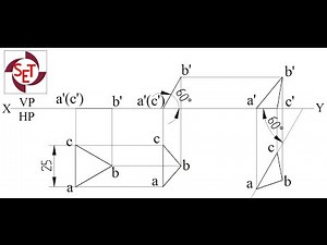 Triangular lamina : Projection using Solid Edge