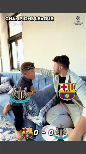 Barcelona vs Newcastle – Shock Result 😱 #barcelona #newcastle #championsleague