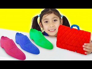Maddie and Eric Make Sand Creations Together! - Videos For Kids
