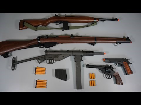WW2 Allies Britain Army Toy Gun - Airsoft - Lee-Enfield - Sten Mk2 - Realistic Toy Gun Collection