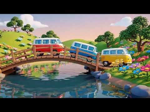 🎨 “Happy 3D Cartoon Vans Drive – Full 8-Minute Playful Animation for Kids!”
