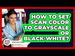 How To Set Scan Color To Grayscale Or Black-White?