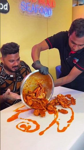 50X SPICY SEAFOOD EATING CHALLENGE 😱🔥✌ #shorts #foodie #mukbang
