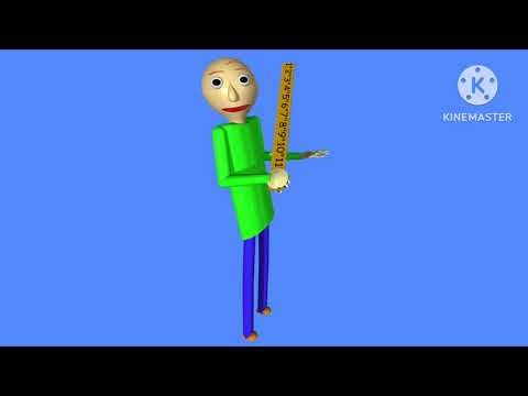Baldi In Medium Blue Background (Baldi In Backgrounds Color Episode 29)