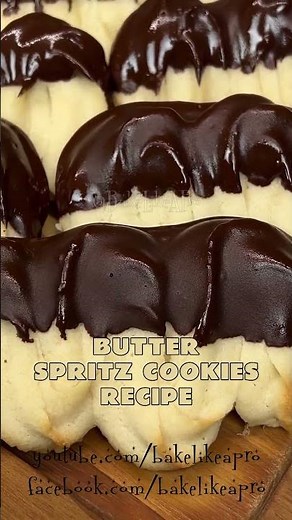 Easy Butter Spritz Cookies Recipe / 🚨 ⚠️My GoFundMe Page #chocolate #cookies #cooking