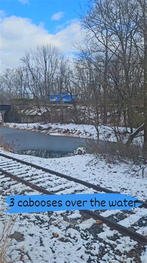 The legendary three cabooses, resting in Bloomsburg, Pa ❤️ #trains #fall #autumn #train #history #bridge #caboose | ForReelz