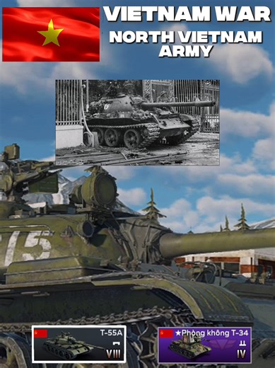 Vehicles used by the North Vietnamese Army Vietnam War | Warthunder #vietnam #warthundermobilegameplay #warthundermobile #warthunder #tanks