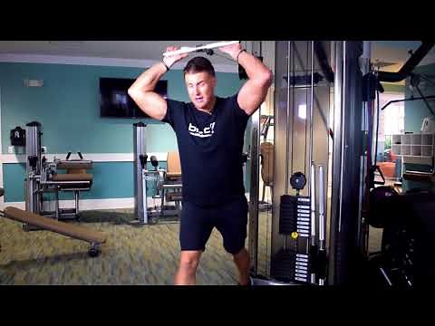 Metropolitan: Standing Cable Tricep Overhead Extension (Straight Bar Attachment)