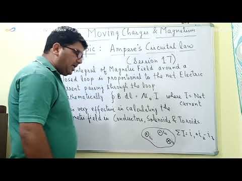 Ampere's Circuital Law ( Brief Explanation with the help of an example ) - Session 17