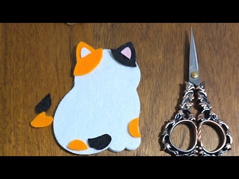 Felt cat sewing tutorial #sewing #feltcrafts