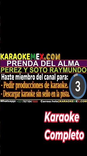 Karaoke Prenda Del Alma - Ruben Naranjo Y Los Gamblers #karaokemex