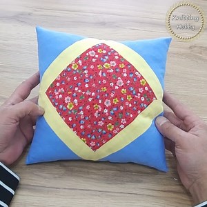 28K views · 304 reactions | The easiest way to make a decorative patchwork pillow with small pieces of fabric | Knitting Hobby | Facebook