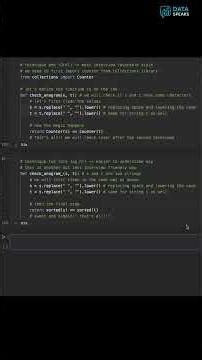 Python Tips Series - Check if Two Strings Are Anagrams (Contain Same Characters) - True / False