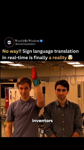 Wealth | Finance | Growth on Instagram: "Two MIT students just revolutionized communication! 🤯 Meet SignAloud, smart gloves created by Thomas and Nabid that turn American Sign Language into spoken words in real time. 🗣️ The gloves use sensors to track hand movements, sending the data to a computer that instantly translates it into speech.This incredible invention isn't just cool tech—it's a massive step towards making the world more accessible and inclusive for the deaf and hard-of-hearing com