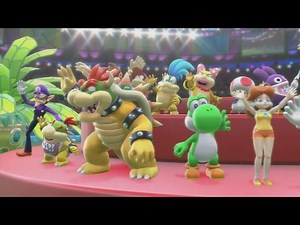 Mario & Sonic at the Rio 2016 Olympic Games (Wii U) - 4 x 100m Relay All Characters Gameplay