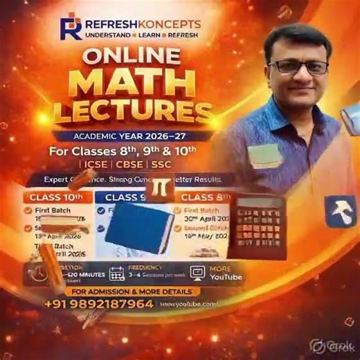 Online Math course with Modi Sir for Academic year 2026-27