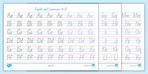 A-Z Handwriting Worksheets