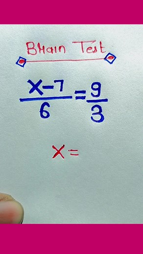 2.6K views · 11 reactions | Can you solve #math #algebra #equations #brainteaser #math #trendingreels #logic #equation #trendingpost #iqtest | Vikash Sharma | Facebook