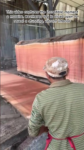 The Big Reveal: Slicing a Massive Log for the First Time! #Woodworking #Sawmill #Timber #LiveEdge