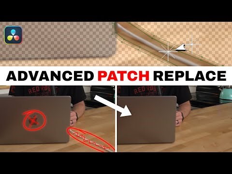 Layered Patch Replacer Wire Removal in DaVinci Resolve