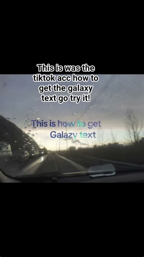 This is the the tutorial to how to make galazy text go in my tiktok acc to see!