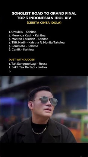 Songlist Top 3 Indonesian Idol 2026 - Part 2