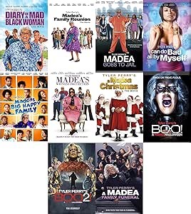 Tyler Perry's Madea Complete 10 Movie Collection: Diary Of A Mad Black Woman / Family Reunion / Goes To Jail / I Can Do Bad All By Myself / Big Happy Family / Witness Protection Program / Christmas / : Tyler Perry, Cassi Davis, Keke Palmer, Sofia Vergara, Brandon Black, Tyler Perry: Amazon.com.au: Movies & TV