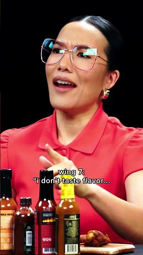 Ali Wong's reaction to every wing on Hot Ones 😂