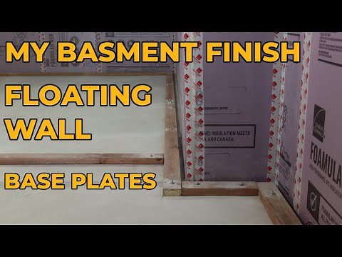 Finishing My Basement - Floating Wall - Base Plates