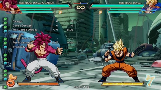 #DBFZ_4KU On auto anti reflect 5L 5M, 2M is put at a spacing where it'll always be plus (around +3 usually). At that range after you get plus on block 2M, 5L reaches, and you can do the anti reflect string again and loop it indefinitely.