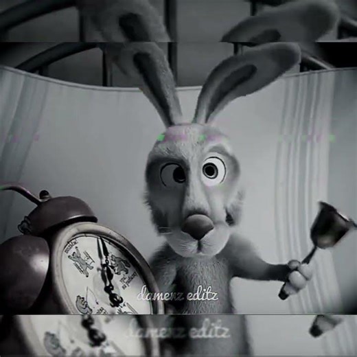 rabbit with clock meme #mashaandthebear