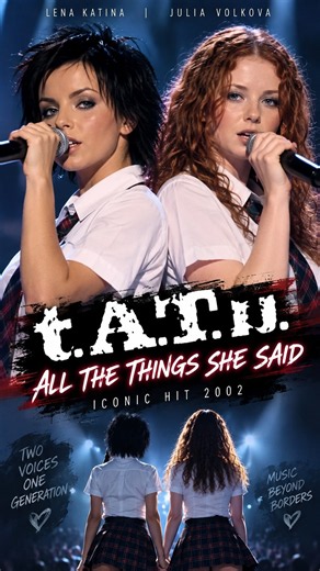t.A.T.u. — Lena Katina & Julia Volkova Perform “All the Things She Said” 🔥 | 2002 Iconic Hit