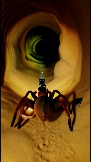 Exploring nest with a micro camera | A Camel spider lives underground #animals #animalsurvive #usa