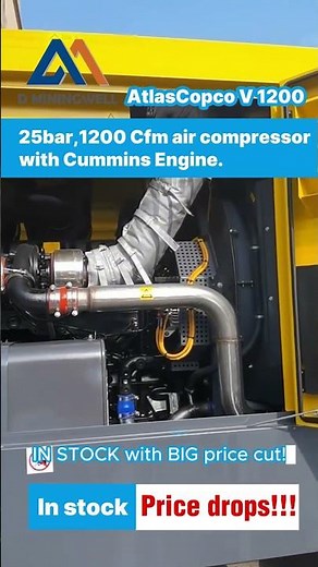 Atlas Copco V1200 Screw Air Compressor | Efficient & Reliable Performance