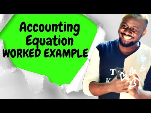 Exploring the Accounting equation | Worked example 1