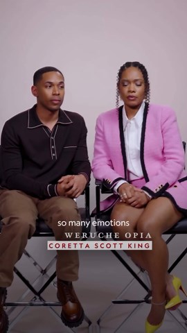 National Geographic TV on Instagram: "Kelvin Harrison Jr and Weruche Opia hope their portrayals of Dr. Martin Luther King Jr and Coretta Scott King will allow others to relate to these historical icons and find inspiration in their stories. Watch them in #GeniusMLKX, now streaming on @DisneyPlus and @hulu."