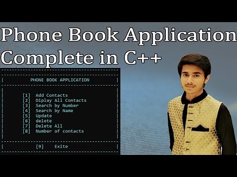 Phone Book Application in C++