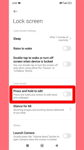 Press and hold to edit lock screen settings poco m7 pro 5g #shorts #viralshorts
