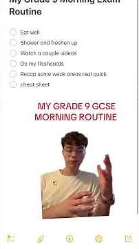 My GCSE Exam Morning Routine #exampreparation #gcse #revision