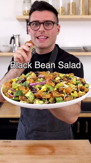 966K views · 13K reactions | Black Bean Salad with Sweet Potato ⭐️...