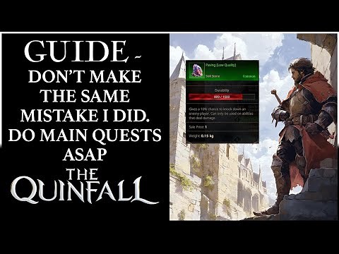 Don't Stagger Your Main Quests Like I Did - The Quinfall MMO Quick Guide | Achievements & Early Game