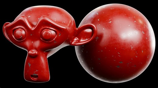 Procedural Chipped Paint Material