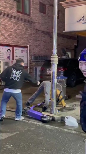 Hilarious Electric Scooter Fails at Night