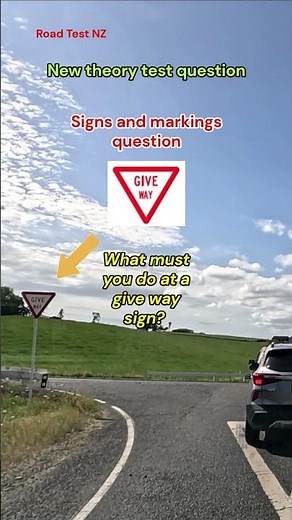 New Road Code Question. #driving #roadtestnz